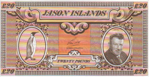 Unc 50P Jason Island Banknote Dated 1979. 