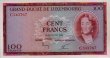 100 Franchi del Lussemburgo (18-9-1963): Fronte