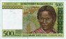 500 Franchi/100 Ariary Malgasci ND(1994): Fronte