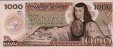 1.000 Pesos Messicani (19-7-1985): Fronte
