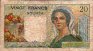 New Caledonia's 20 Francs ND(1963): Reverse