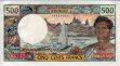 New Caledonian 500 Francs ND(1969-72): Front