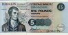 1mo £5 Scozzese dalla Clydesdale Bank (21-7-1996): Fronte