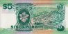 Singaporean $5 ND(1989): Reverse
