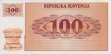 100 Talleri Sloveni Vzorec (1990): Fronte