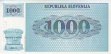 1.000 Talleri Sloveni Vzorac (1992): Front