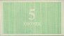 Svalbard Islands' 5 Kroner (1973): Reverse