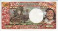1.000 Franchi d'Oltremare di Tahiti ND(1985): Fronte