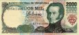 2.000 Bolivares Venezuelani (6-8-1998): Fronte