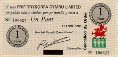 Welsh Chief Treasury of Wales Limited's £1 ND(4-1969): Front