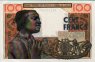 100 Franchi degli Stati dell'Africa Occidentale ND(1959): Retro
