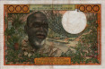 1.000 Franchi Ivoriani degli Stati dell'Africa Occidentale ND(1965-77): Retro
