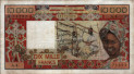 10.000 Franchi Senegalesi degli Stati dell'Africa Occidentale ND(1977): Fronte