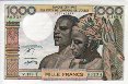 1.000 Franchi Togolesi degli Stati dell'Africa Occidentale ND(1978): Fronte