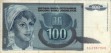 100 Dinari Jugoslavi (1992): Fronte