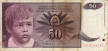 50 Dinari Jugoslavi (1-6-1990): Fronte