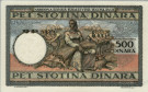 500 Dinari Jugoslavi (6-9-1935): Retro