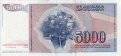 5.000 Dinari Yugoslavi (1-5-1985): Retro