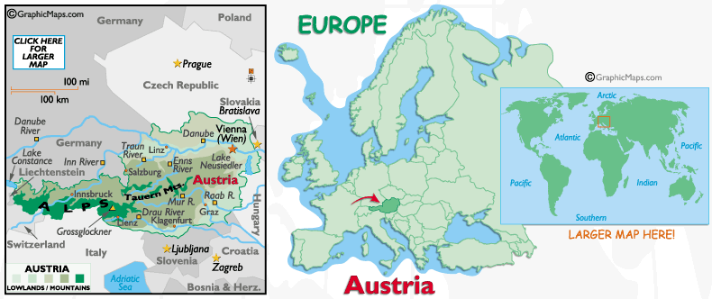 Austria's Map