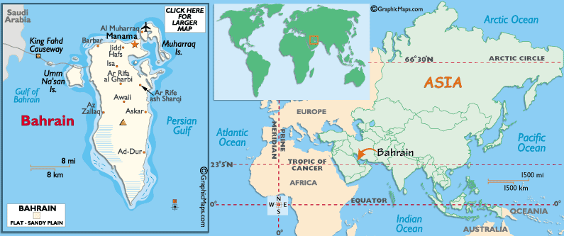 Bahrain's Map