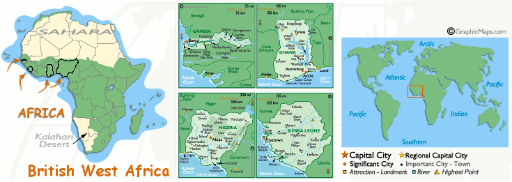 British West African Map