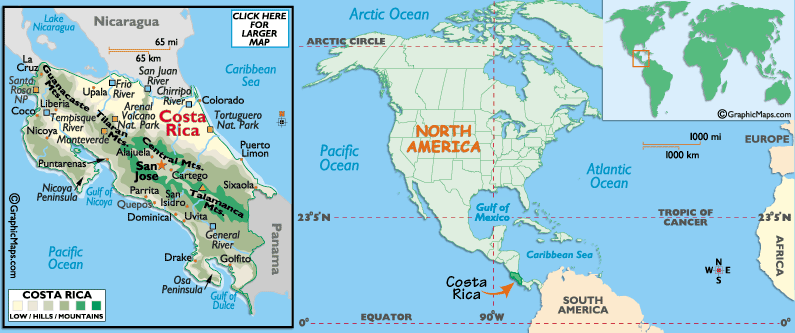 Costa Rica's Map