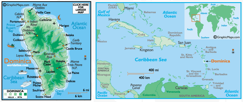 Dominica's Map