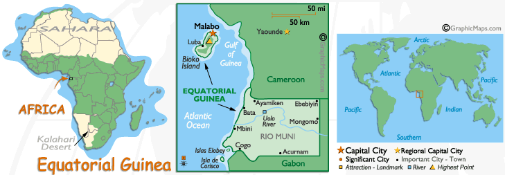 Equatorial Guinea's Map