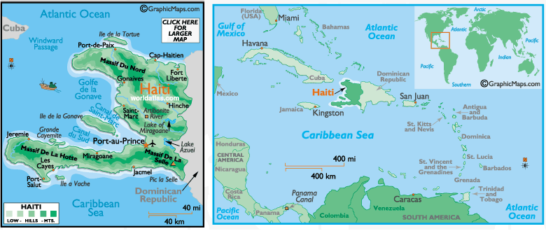 Mappa di Haïti