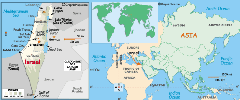 Mappa di Israele