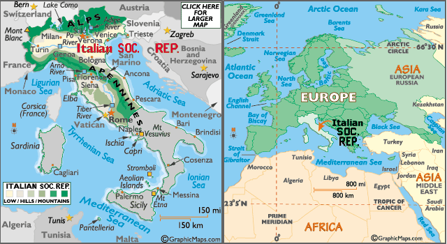 Italian Social Republic's Map