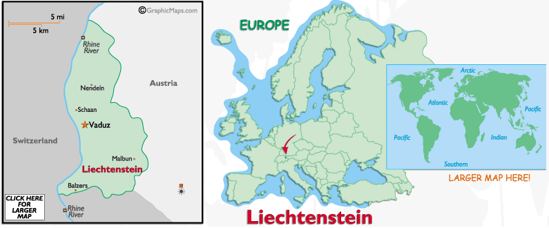 Mappa del Lichtenstein