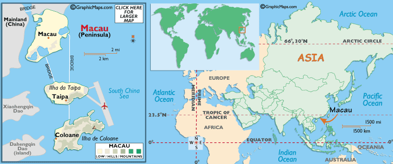 Mappa di Macao