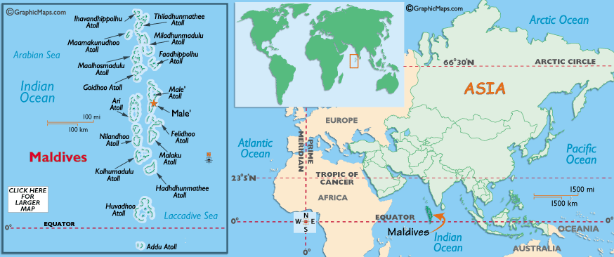 Maldives' Map