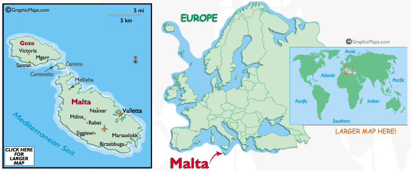 Mappa di Malta
