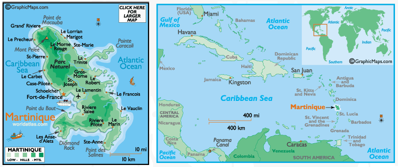 Martinique's Map