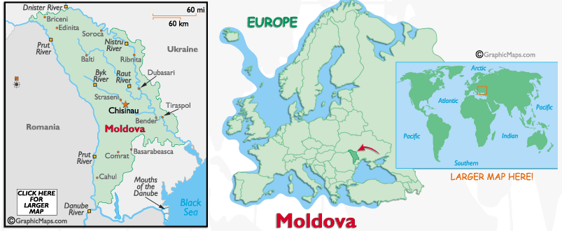 Moldova's Map