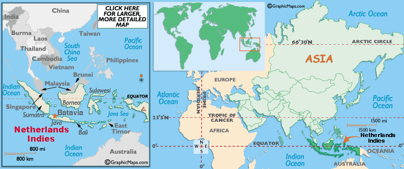 Netherlands Indies' Map