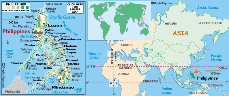 Mappa delle Filippine