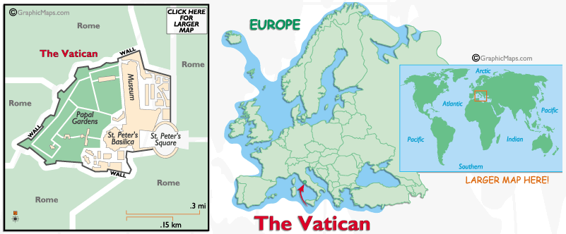 Mappa del Vaticano