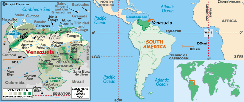 Mappa del Venezuela