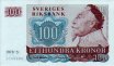 Swedish 100 Kronor (1978): Front