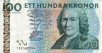Swedish 100 Kronor (2001): Front