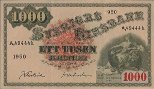 Swedish 1,000 Kronor (1950): Front