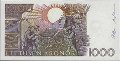 Swedish 1,000 Kronor (1991): Reverse