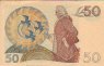 Swedish 50 Kronor (1989): Reverse